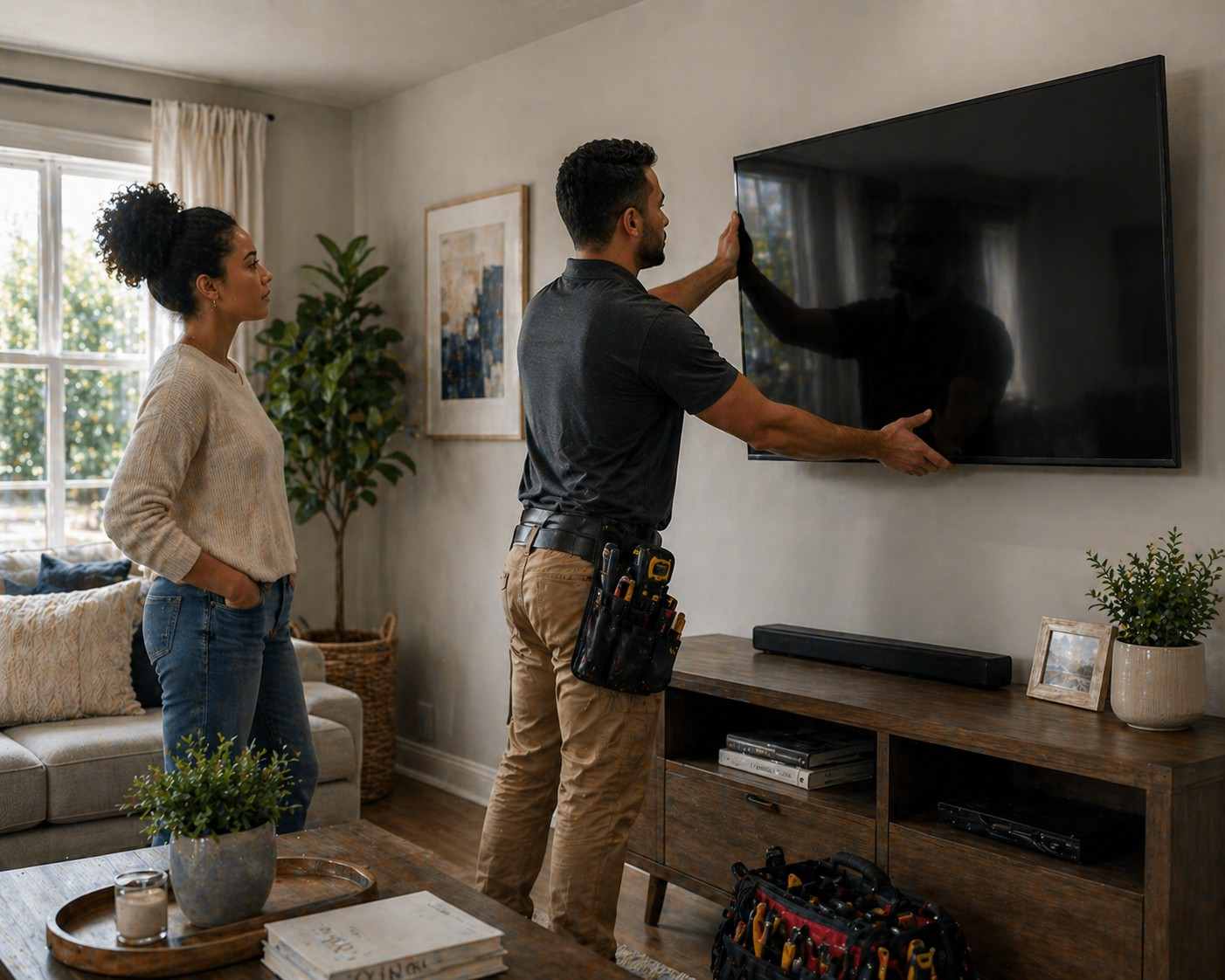 Installing a TV on wall