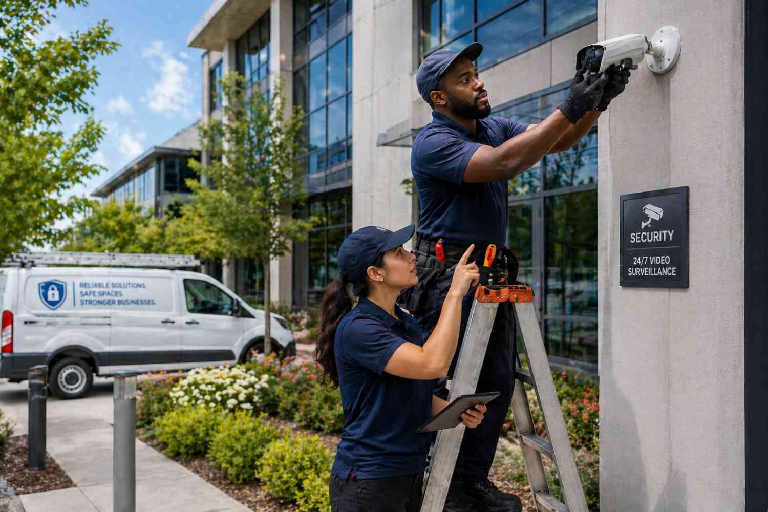 Installing security camera outdoors